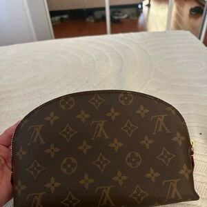 Louis Vuitton Brown and Gold Travel Bag